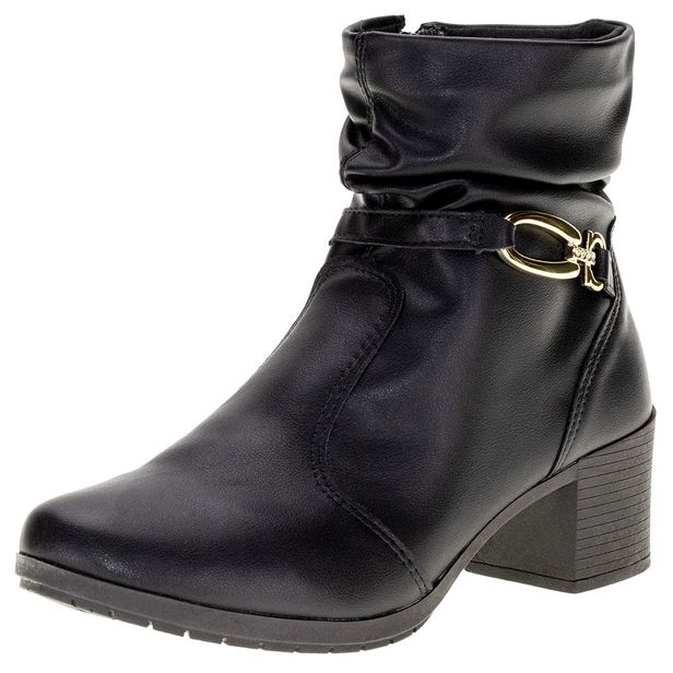 Bota Feminina Cano Baixo Campesi - L9223 PRETO 34