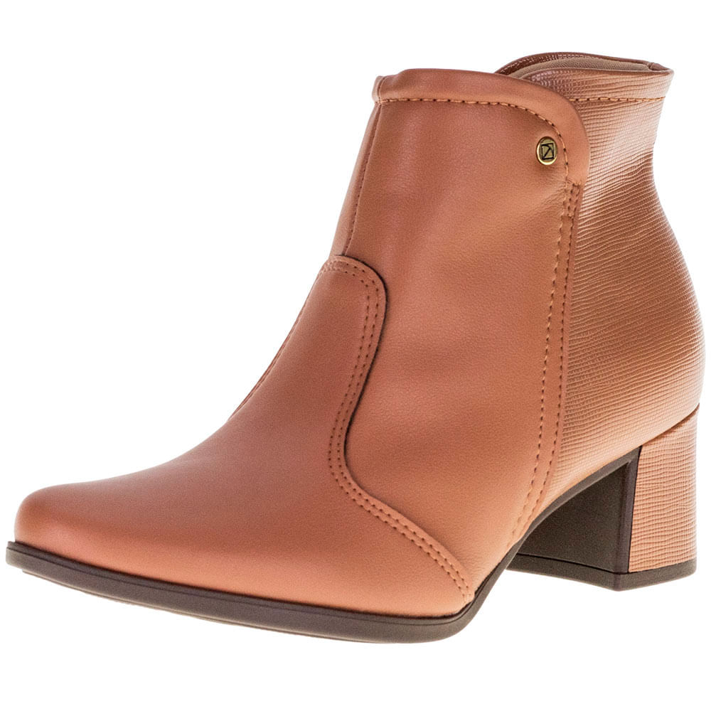 Bota Feminina Cano Baixo Piccadilly 654015 CARAMELO cloviscalcados