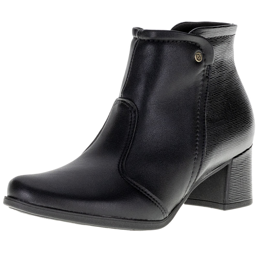 Bota Feminina Cano Baixo Piccadilly 654015 PRETO cloviscalcados