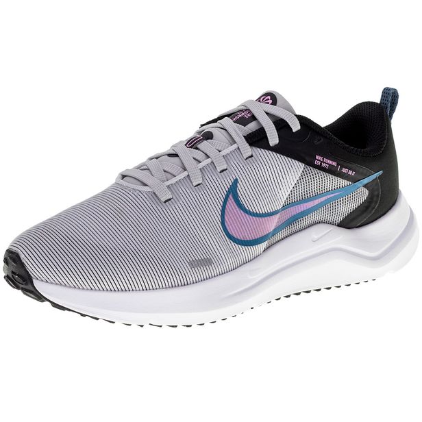 Tênis Feminino Downshifter 12 Nike - DD9294 CINZA/ROSA 35