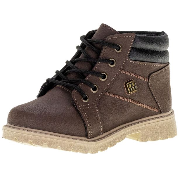 Coturno Infantil Masculino Ortobaby - 14006 CAFÉ 24