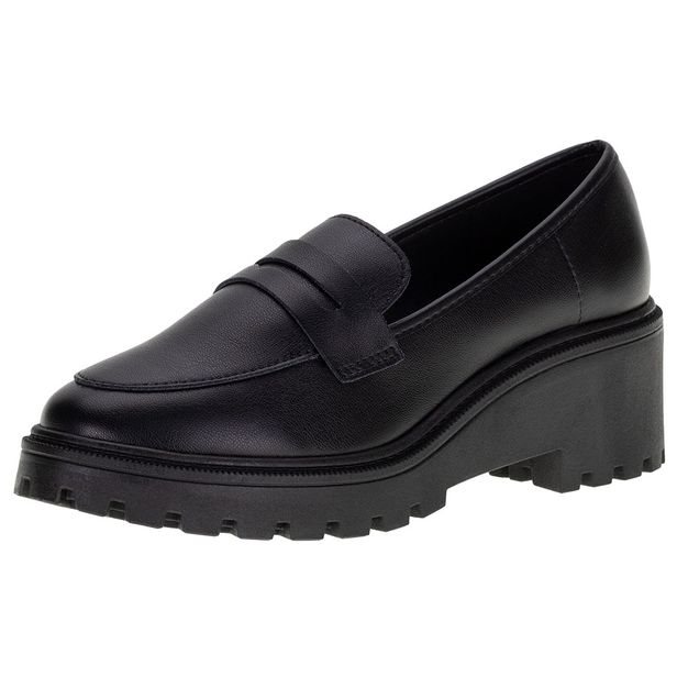 Mocassim Salto Baixo Beira Rio - 4300100 PRETO 37