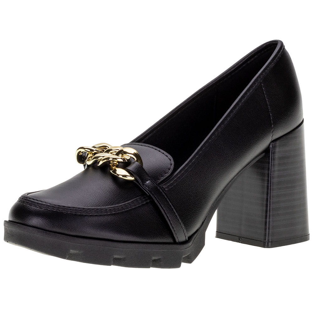 Salto Grosso Mocassim Beira Rio Verniz Preto Calçados Femininos