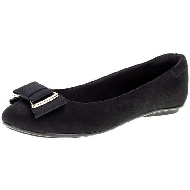 Sapatilha Feminina Moleca - 5642319 PRETO/CAMURÇA 34