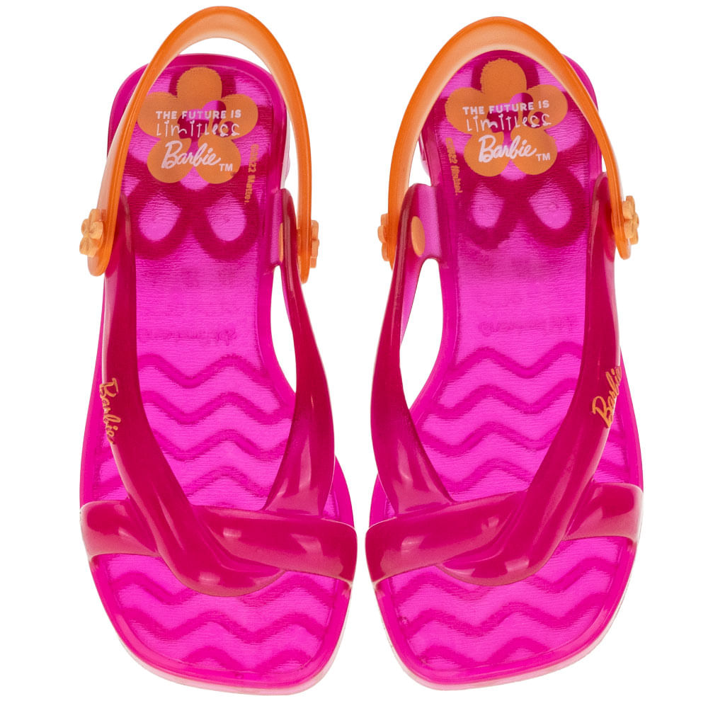 SAndália Infantil Barbie jelly Grendene Kids 22880 PINK