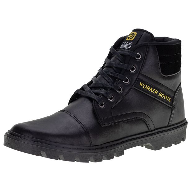 Bota Masculina Coturno Worker Ollie - 413 PRETO 37