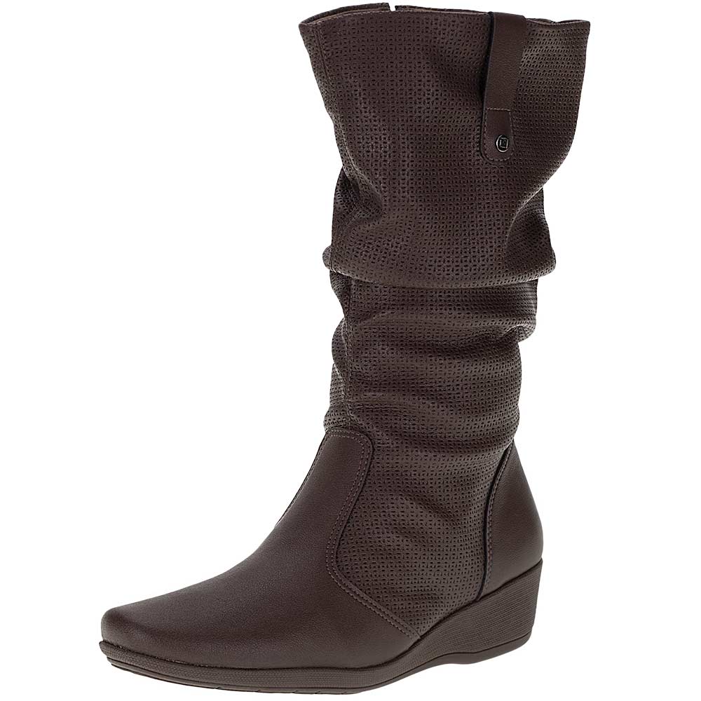 Cano Alto Bota Estilosa Feminina Bota Cano Alto Mooncity Salto