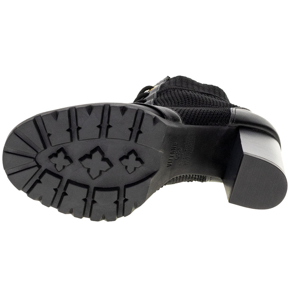 Bota Coturno Vizzano Preta Bota Coturno Tratorada Vizzano