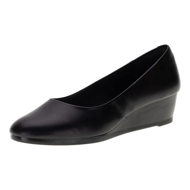 Sapato Feminino Anabela Via Scarpa - 153215871 PRETO 38