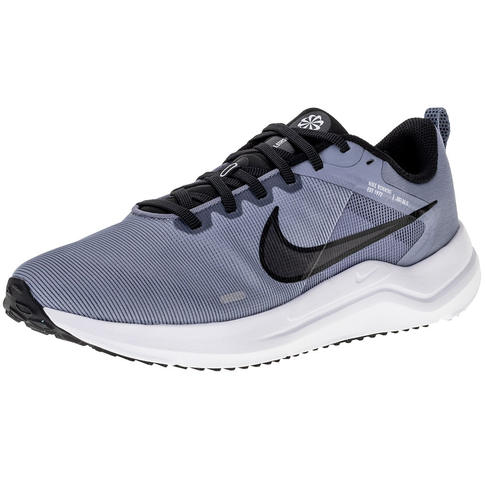 Tênis Masculino Downshifter 12 Nike DD9293 CINZA cloviscalcados