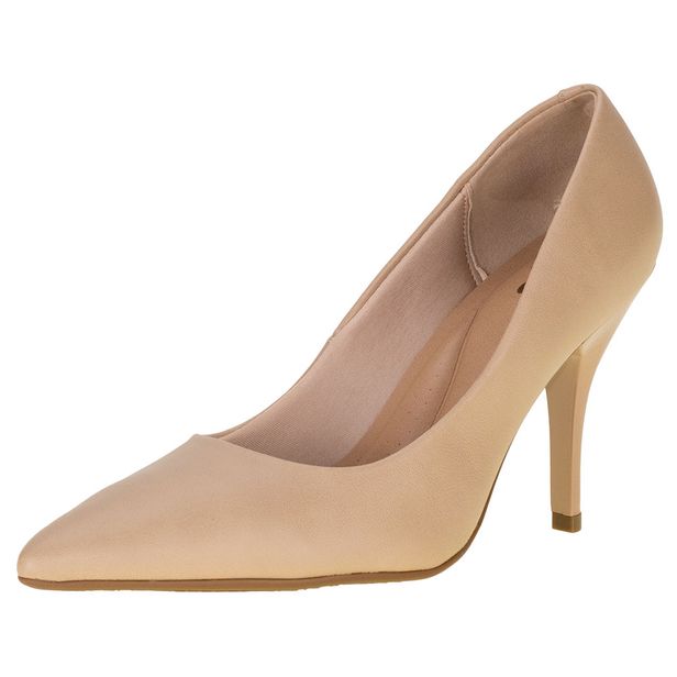 Scarpin Feminino Salto Fino Beira Rio - 41221300 BEGE 39