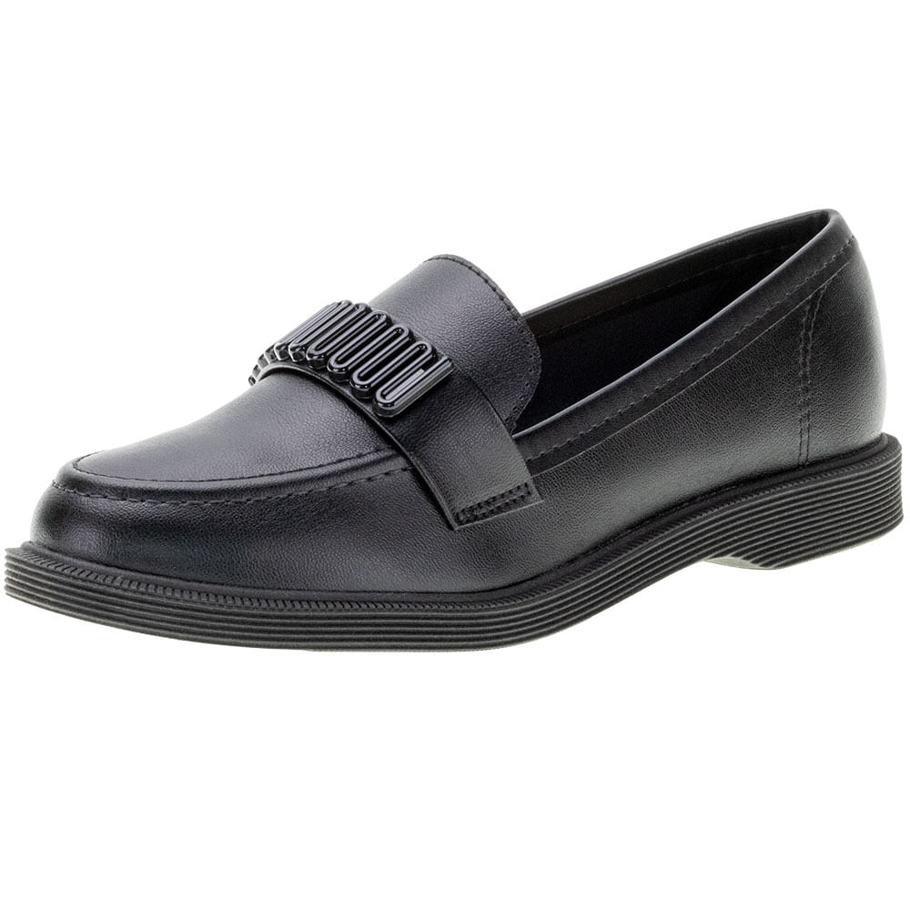 Mocassim Feminino Moleca 5666106 PRETO cloviscalcados