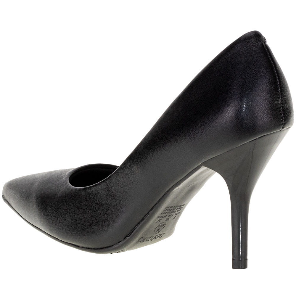 Scarpin Feminino Salto Fino Beira Rio 41221300 PRETO