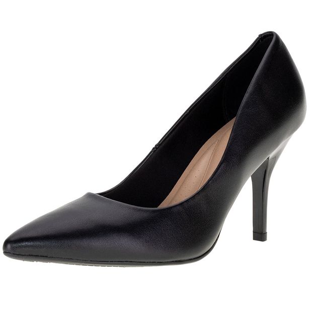 Scarpin Feminino Salto Fino Beira Rio - 41221300 PRETO 37