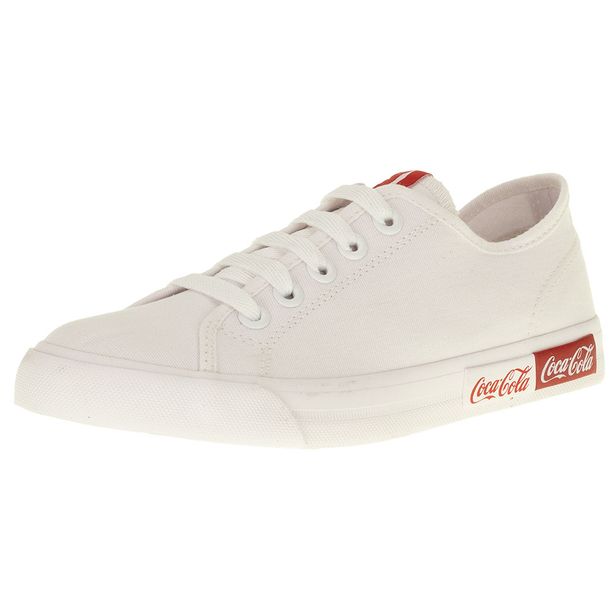 Tênis Feminino Blend Basic Coca-Cola - CC2186 BRANCO 34