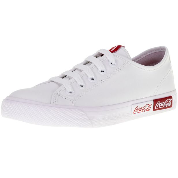 Tênis Feminino Blend Basic Town Coca-Cola - CC2188 BRANCO 35