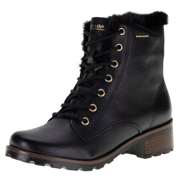 Bota Feminina Coturno Pegada - 281414 PRETO 40
