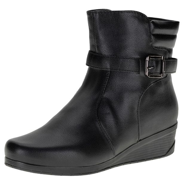 Bota Feminina Cano Baixo Mooncity - 71104 PRETO 35