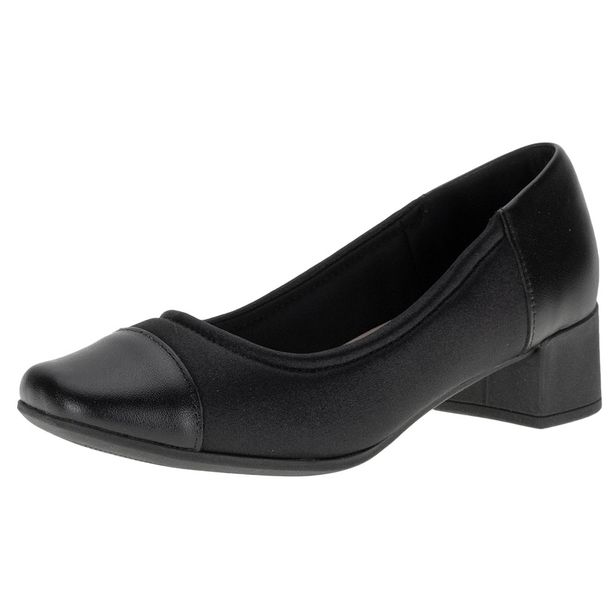 Sapato Feminino Salto Grosso Usaflex - AJ0105 PRETO 34