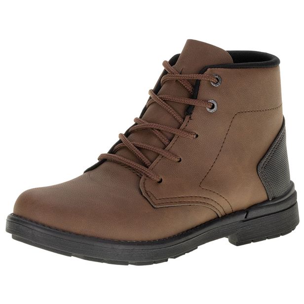 Bota Infantil Masculina Walk Kidy - 0860009 CAFÉ 32