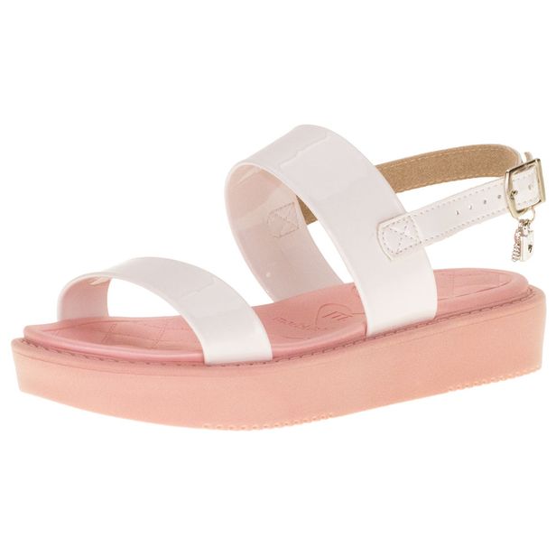 Sandália Infantil Molekinha - 2303622 BRANCO/ROSA 25