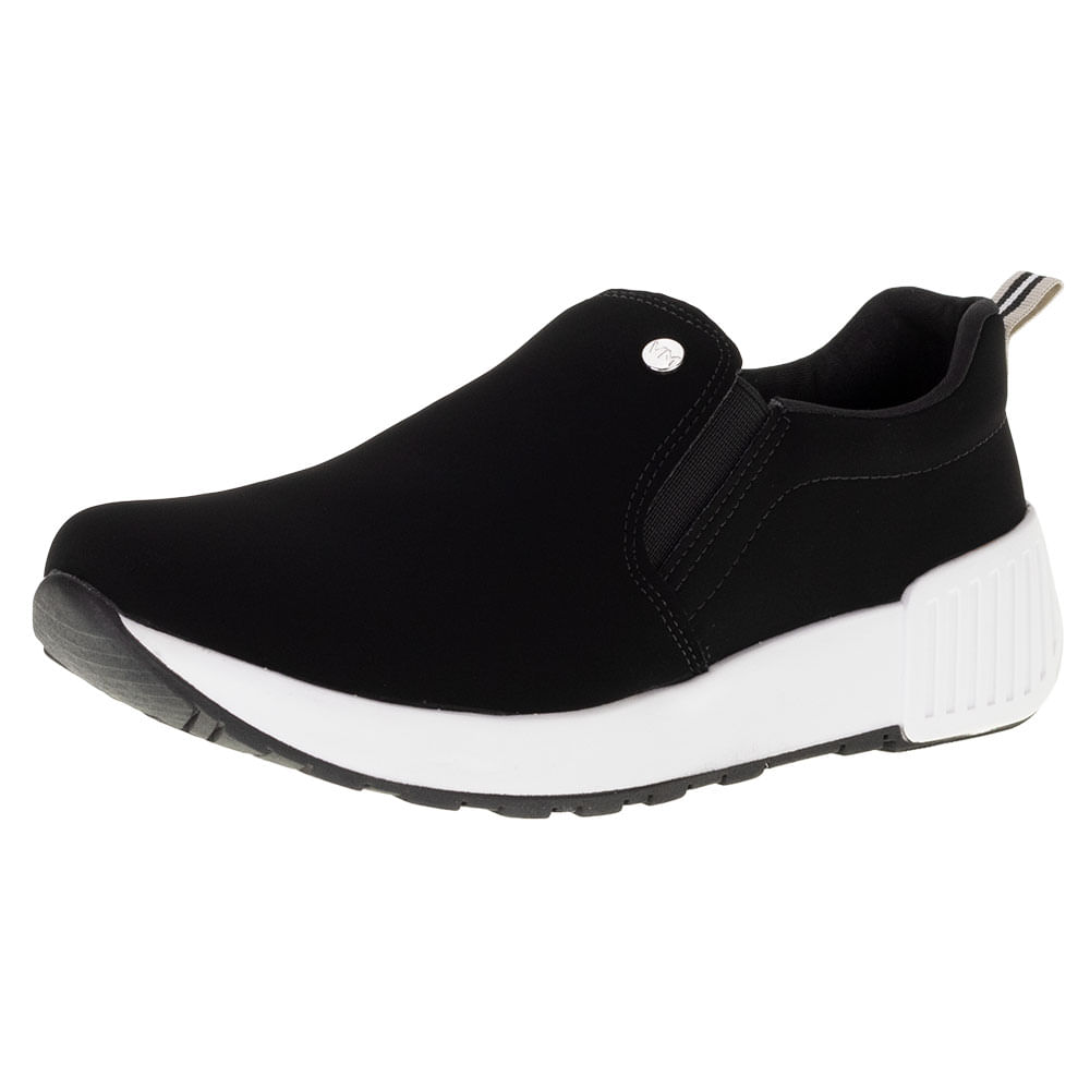 Tênis Feminino Slip On Via Marte 202706 PRETO/NOBUCK 34