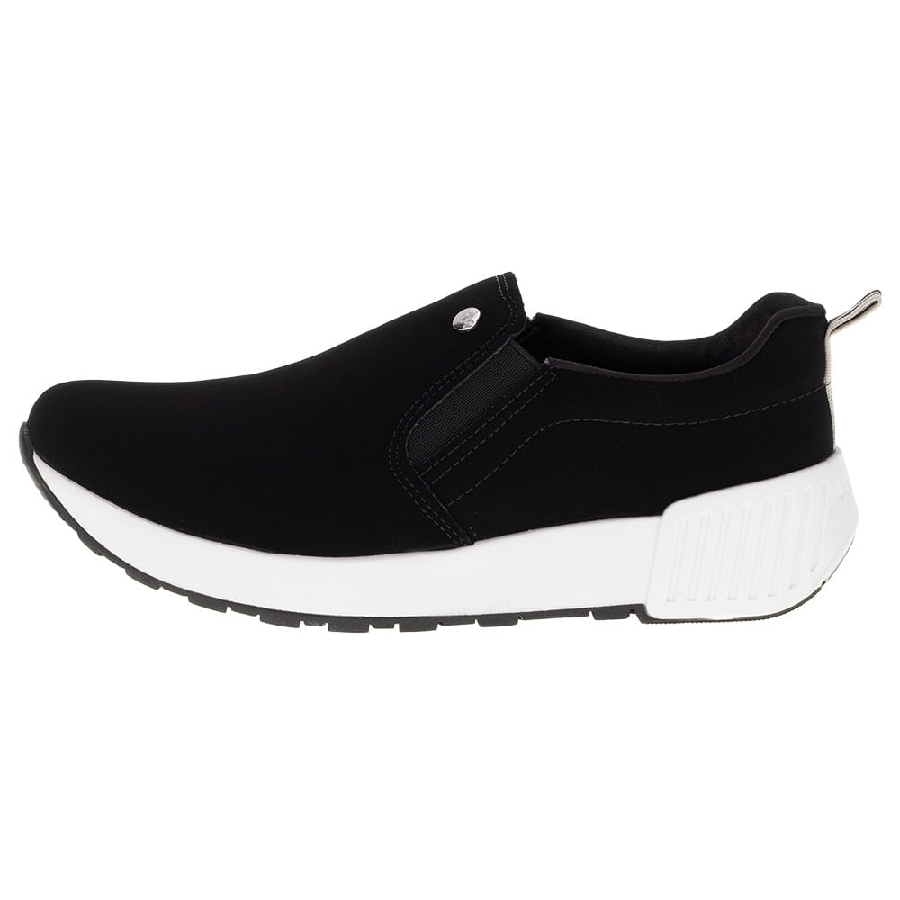 Tênis Feminino Slip On Via Marte 202706 PRETO/NOBUCK 34