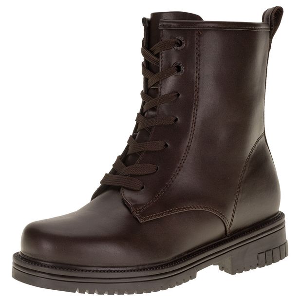 Bota Feminina Coturno Mooncity - 72182 CAFÉ 34