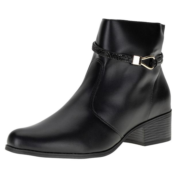 Bota Feminina Cano Baixo Magoblan - 017169 PRETO 34