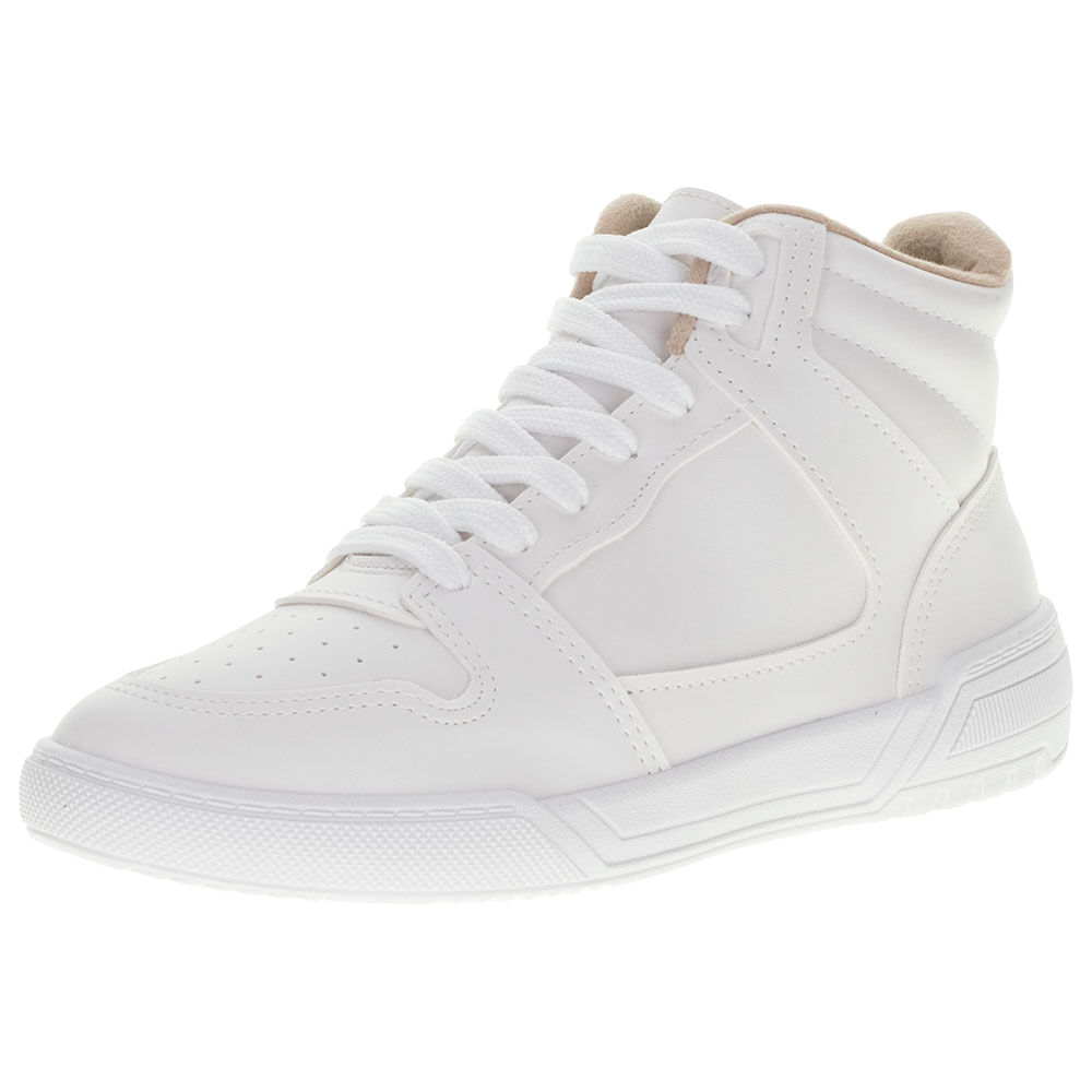 Tênis Feminino Cano Alto Moleca 5771102 BRANCO cloviscalcados