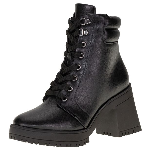 Bota Feminina Coturno Vizzano - 3091102 PRETO 34