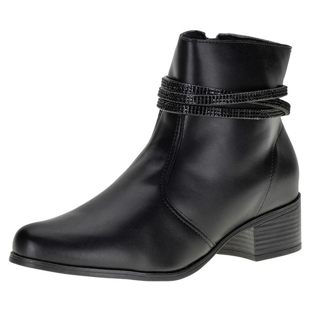 Bota Feminina Cano Baixo Magoblan - 017170 PRETO 35