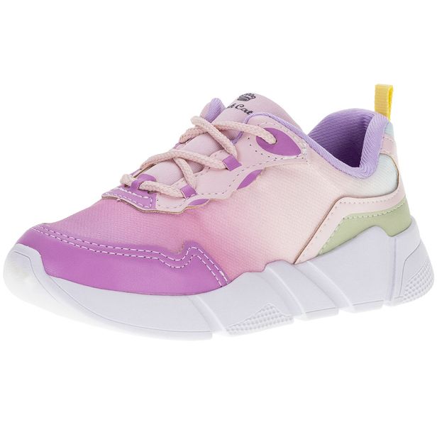 Tênis Infantil Feminino Dad Sneaker Pink Cats - V2883 ROSA 29