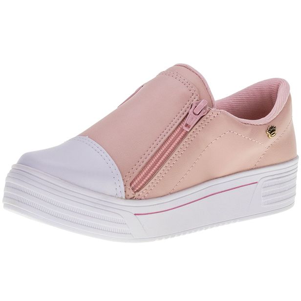 Tênis Infantil Feminino Slip On Pink Cats - V2781 ROSA 31