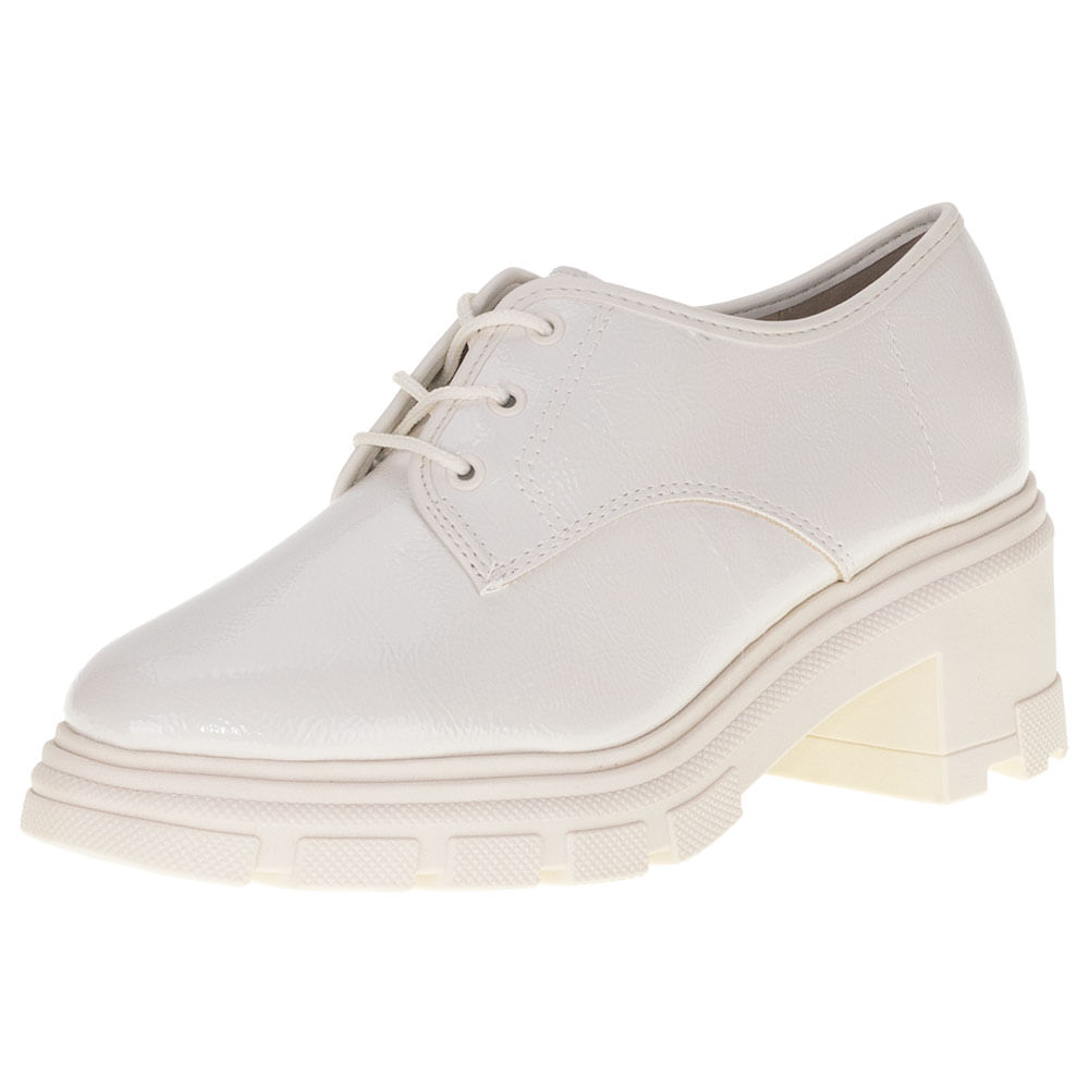 Sapato Feminino Oxford Moleca 5777102 MARFIM cloviscalcados