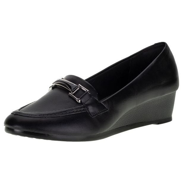 Sapato Feminino Anabela Via Scarpa - 153216671 PRETO 37