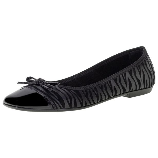 Sapatilha Feminina Moleca - 5729110 PRETO 34