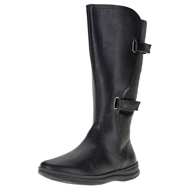 Bota Feminina Cano Alto Comfortflex - 2391334 PRETO 34