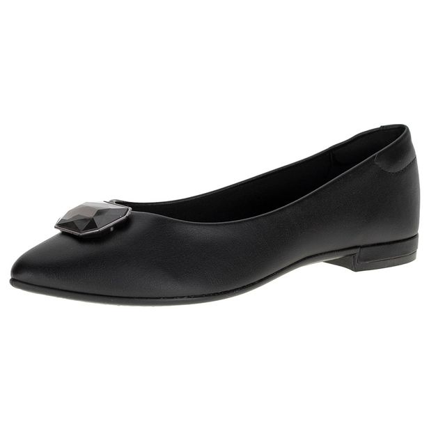 Sapatilha Feminina Flat Moleca - 5785101 PRETO 34