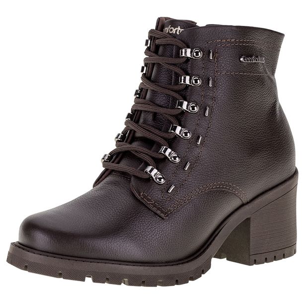 Bota Feminina Coturno Comfortflex - 2377302 CAFÉ 01 34