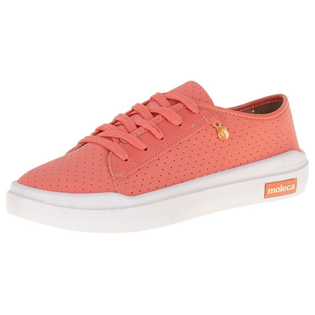 Tênis Feminino Casual Moleca - 5750103 CORAL 34