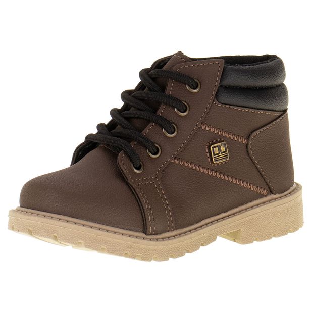 Coturno Infantil Masculino Ortobaby - 14006 CAFÉ 01 21
