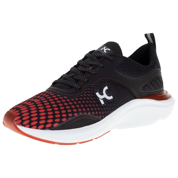 Tênis Masculino Box 200 - KC0267 PRETO/VERMELHO 41
