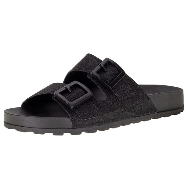 Sandália Feminina Conforto Moleca - 5436401 PRETO 01 34