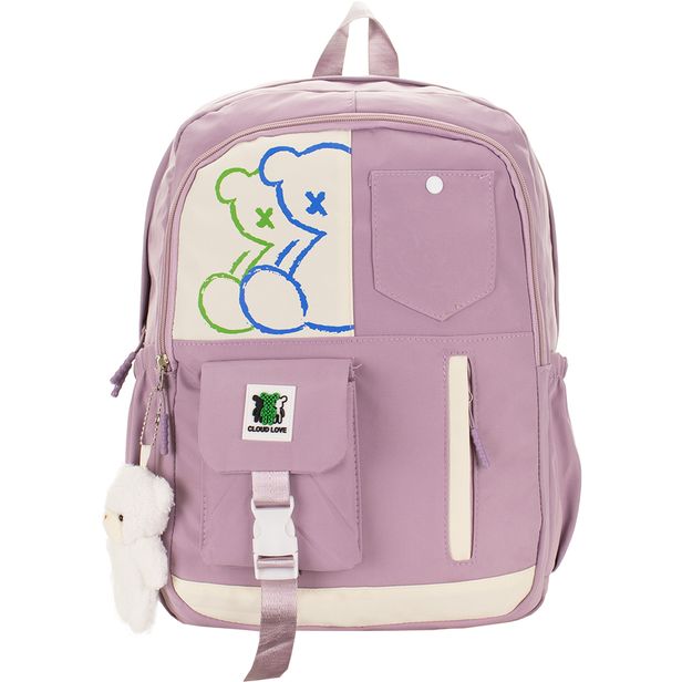 Mochila Feminina Arara Dourada - RY6672 LILÁS