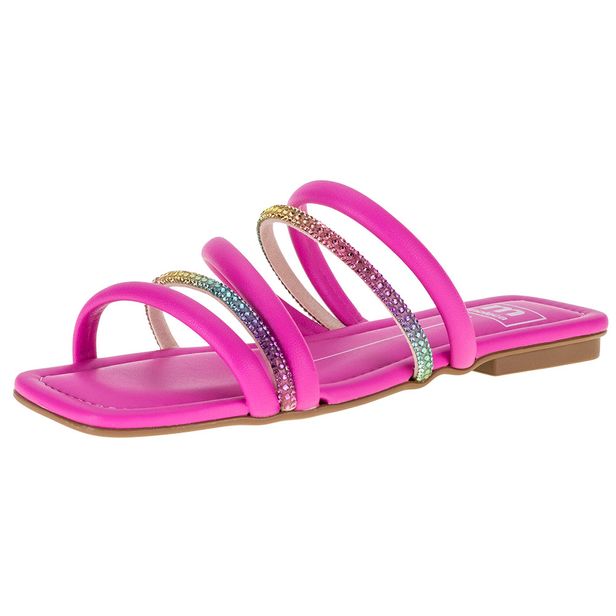 Sandália Feminina Rasteira Moleca- 5462118 PINK 37