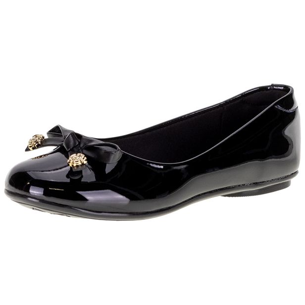 Sapatilha Infantil Molekinha - 20831006 VERNIZ/PRETO 34