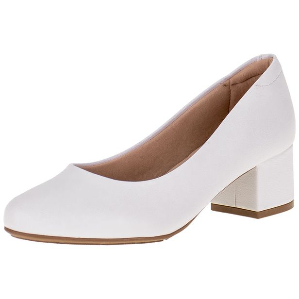 Sapato Feminino Salto Grosso Modare - 7388100 BRANCO 34