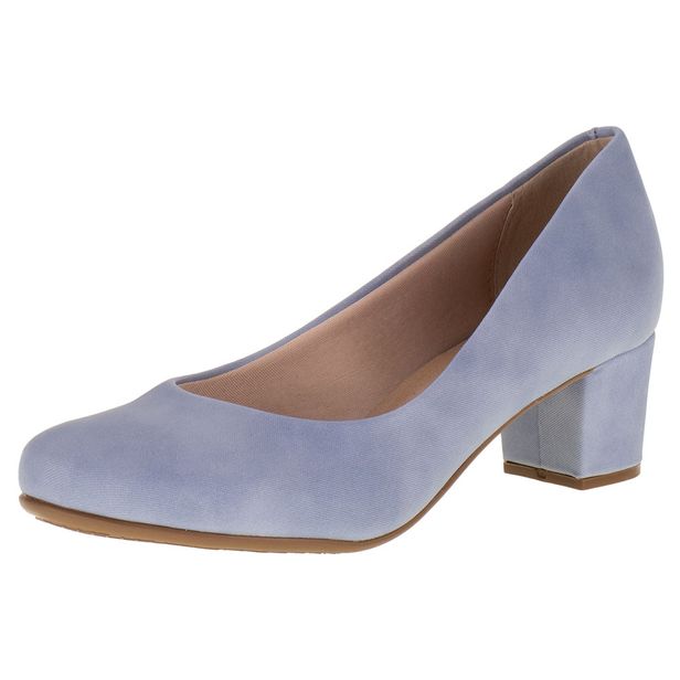 Sapato Feminino Salto Grosso Beira Rio - 4777409 JEANS 34