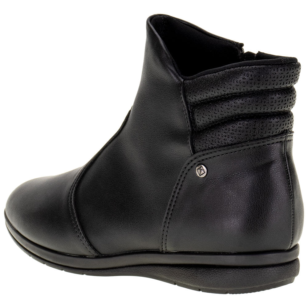 Bota Feminina Cano Baixo Piccadilly 261023 PRETO cloviscalcados